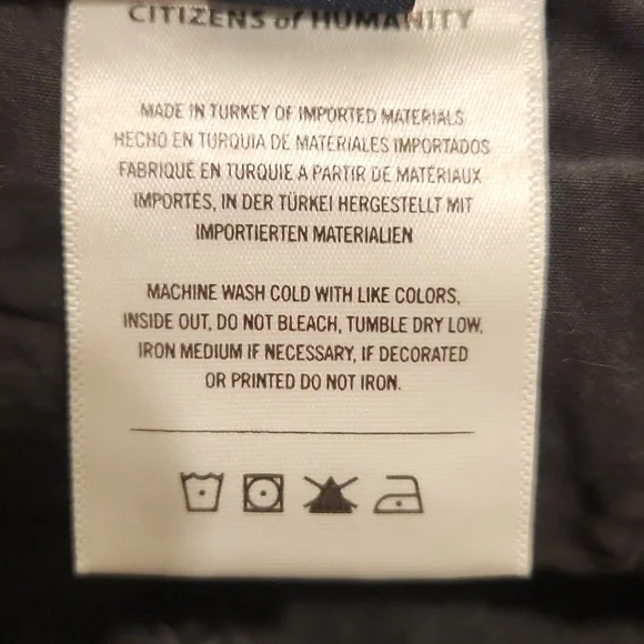 Citizens Of Humanity Grayish-black Hi-Waist Button Fly Jean Shorts Size 32! NWT! - Picture 9 of 16